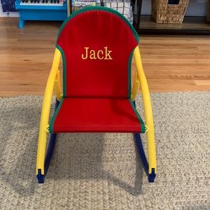 Personalized children’s rocking chair